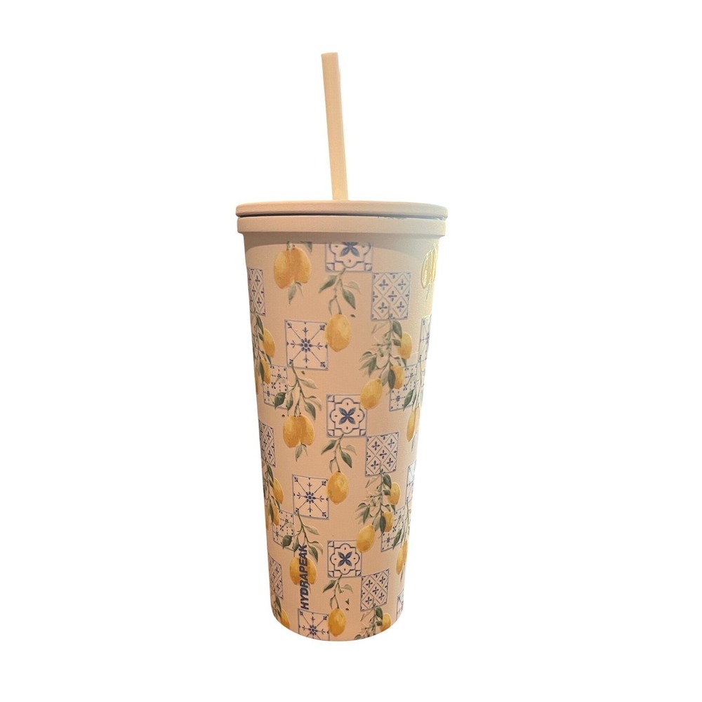 Hydrapeak Artisan Collection Insulated Stainless Steel Tumbler 25 oz Lemons NWOT